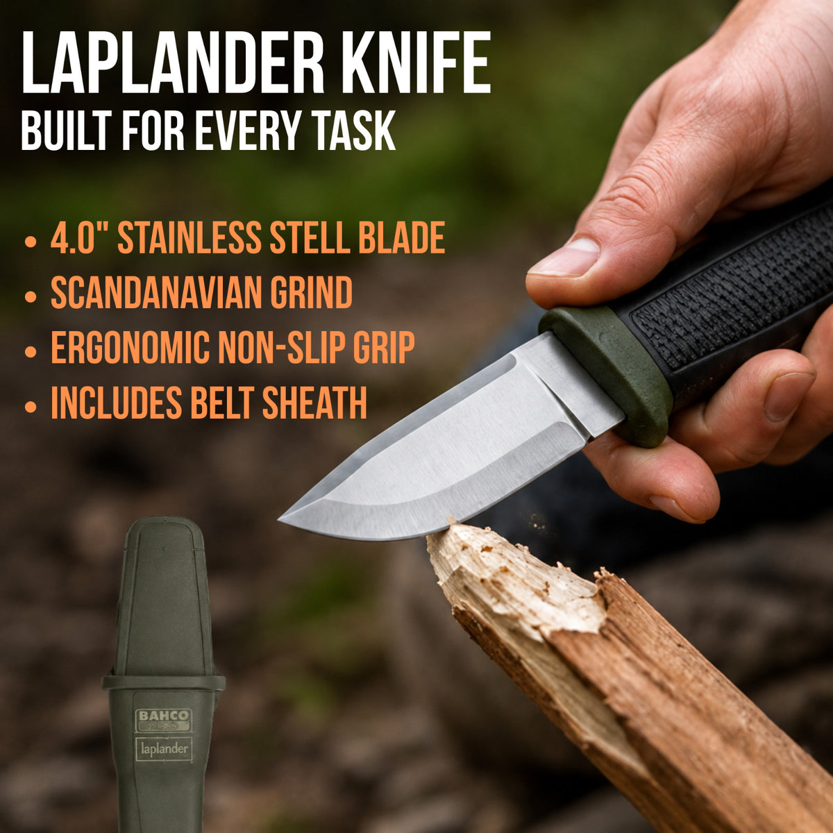 Folding Saw & Knife Set for Camping Hunting Bushcraft Outdoor Gear