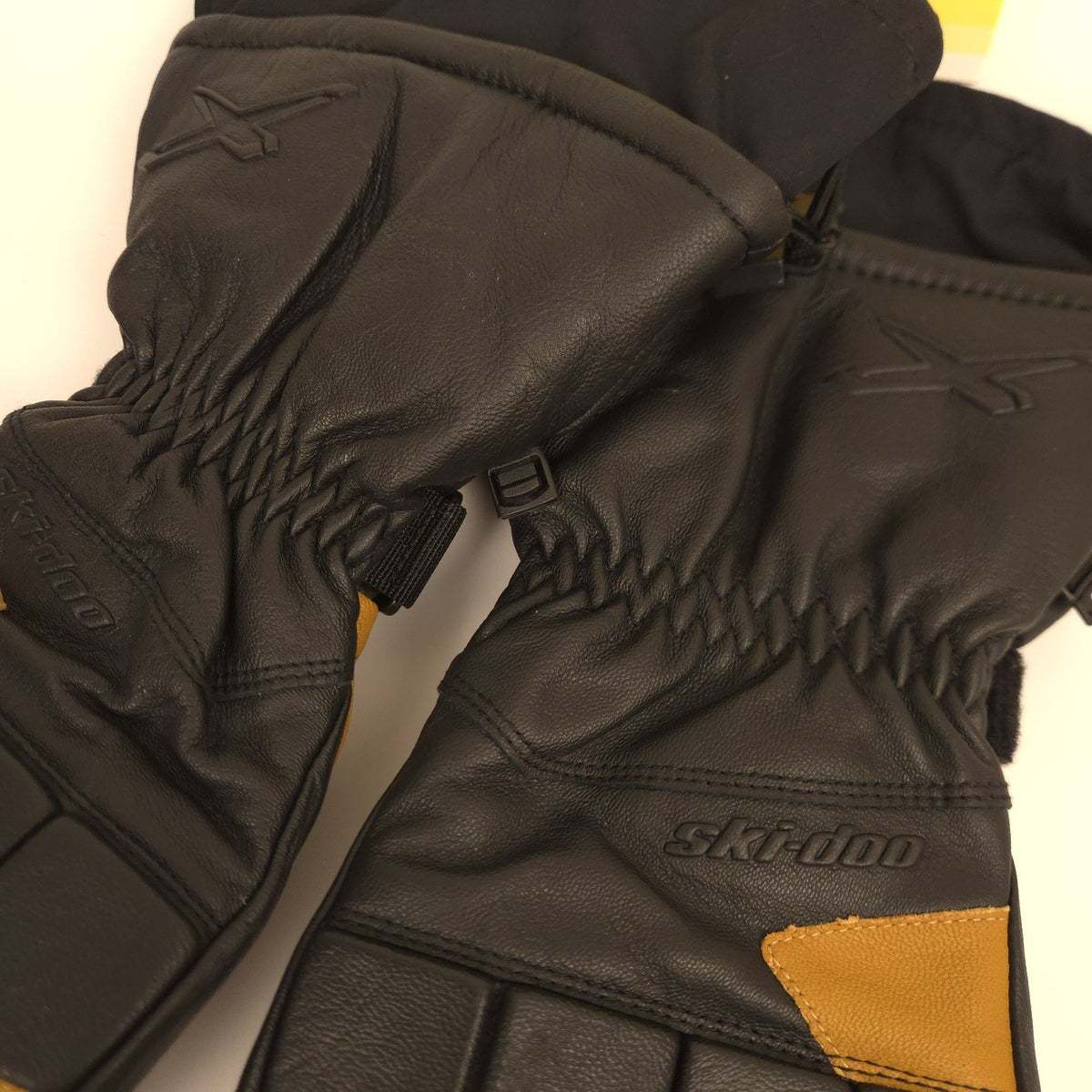 Snowmobile Leather Gloves 3XL XXXL Ski-Doo X-Team Khaki NWT