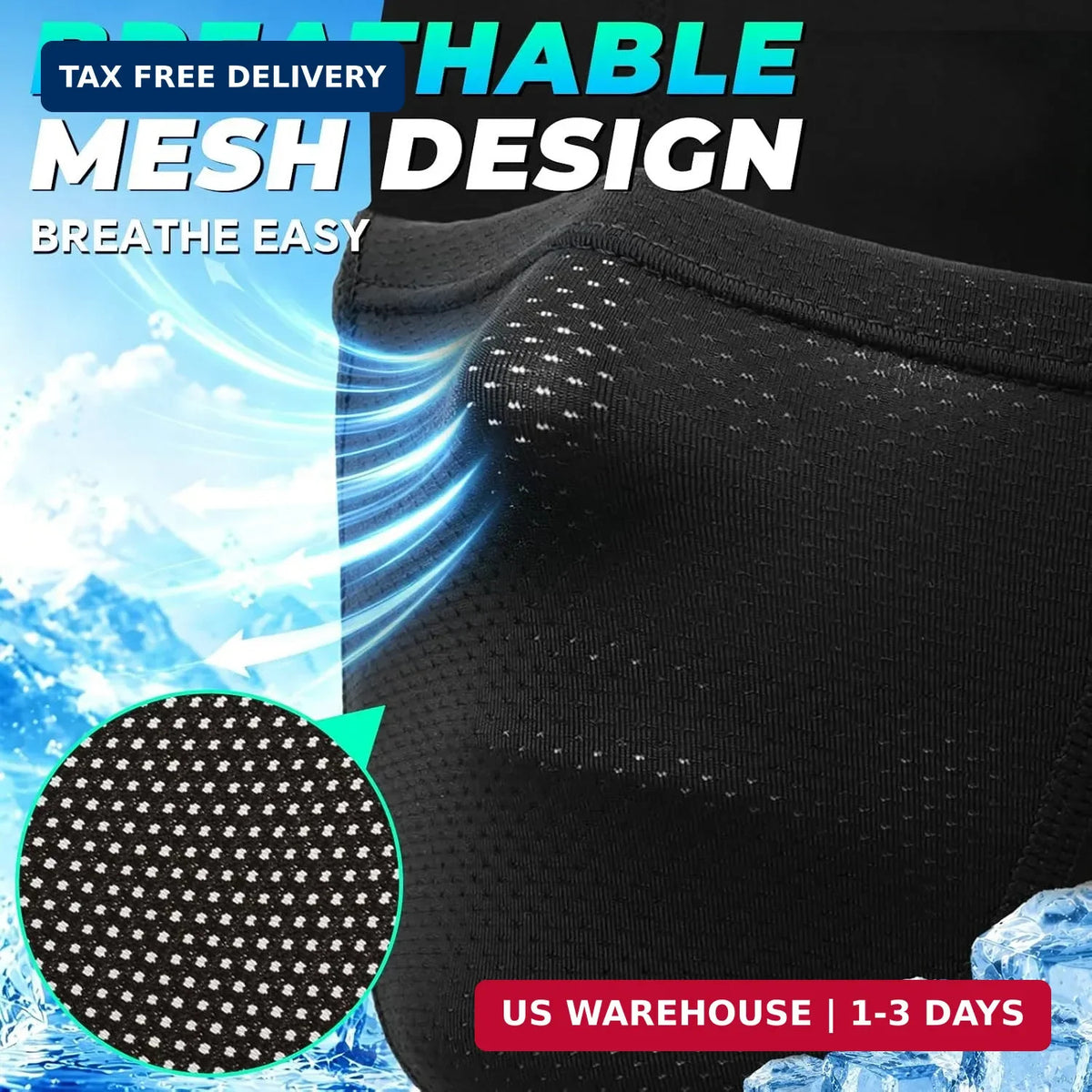 Cooling Balaclava Face Mask for Men Women - Sun Protection & Breathable Mesh