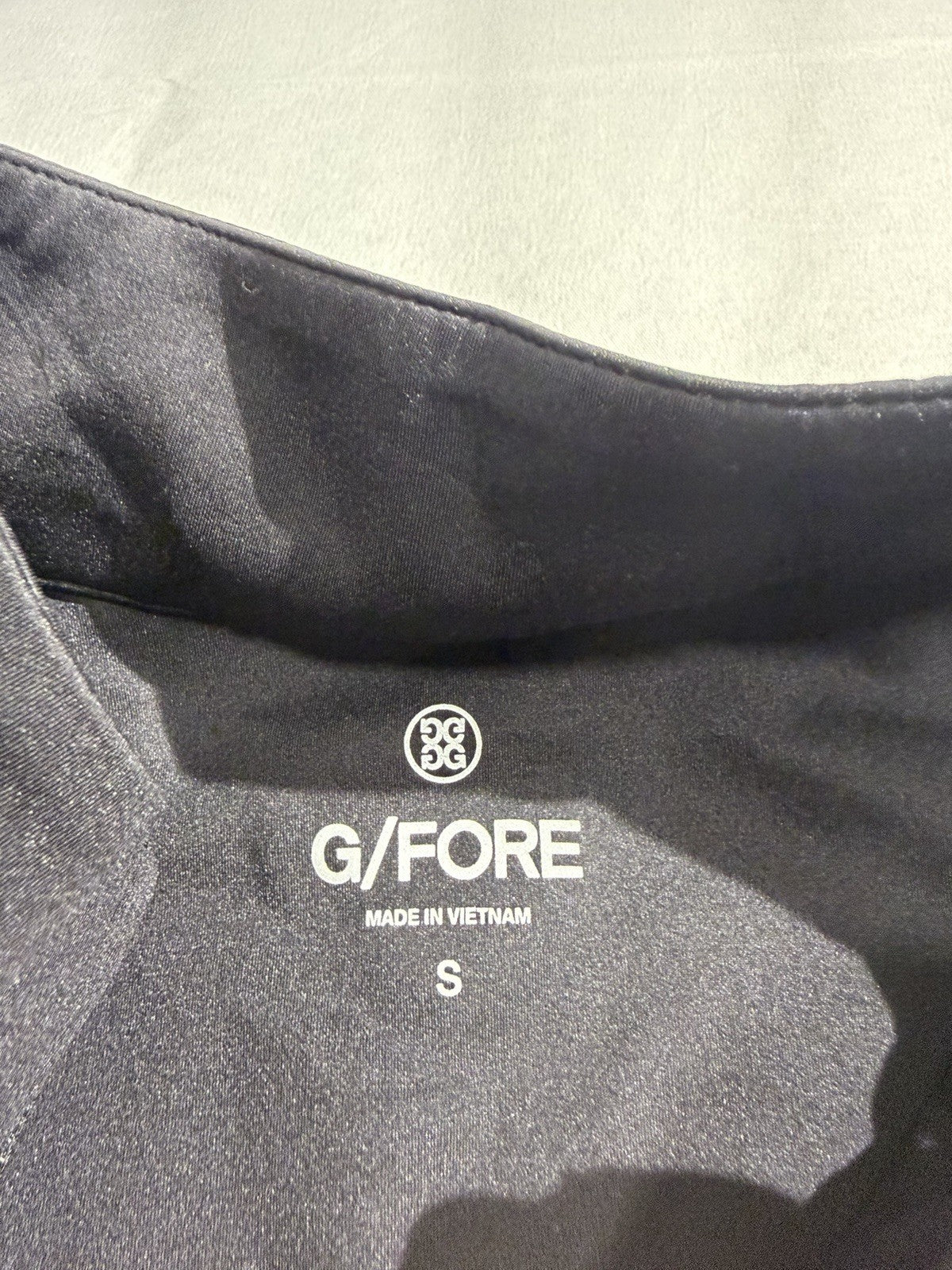 Men's Brushed Quarter Zip Golf Jacket - Onyx Black, Size Small