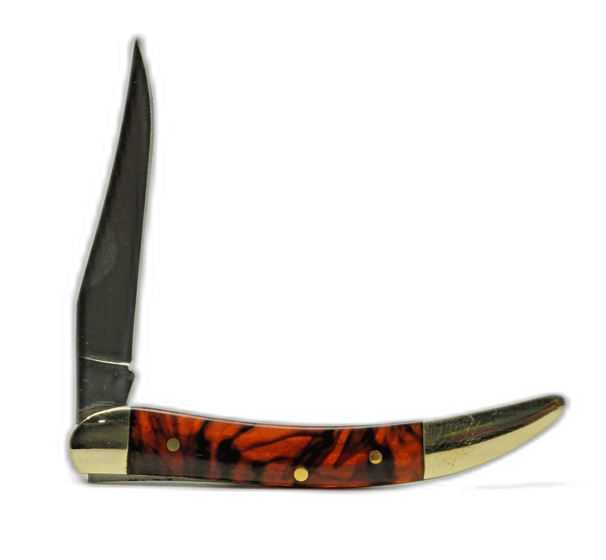 Traditional Pocket Knife with Single Blade - 3in Toothpick Style, Multiple Colors