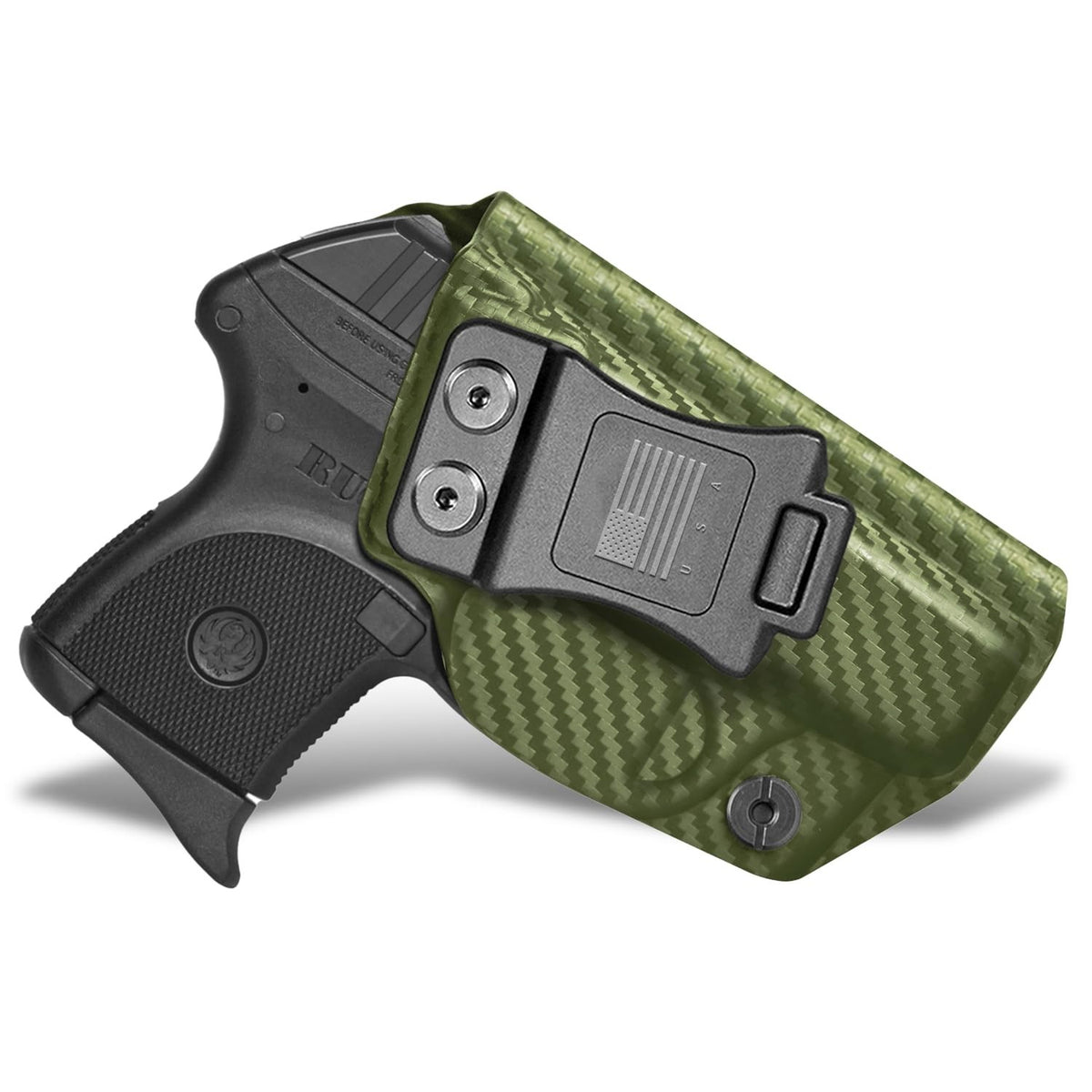 IWB Kydex Holster for Ruger LCP 380 Auto - Custom Fit, Adjustable Retention & Cant