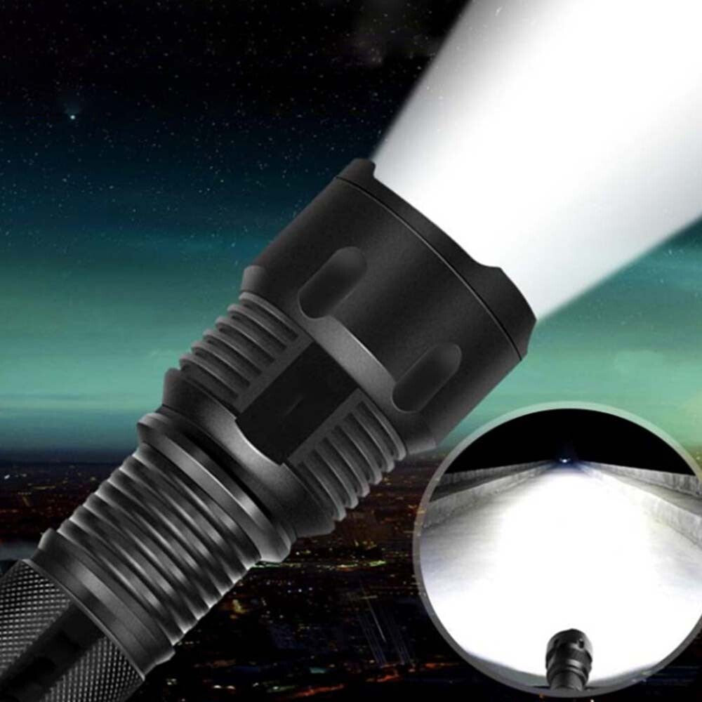 High Power Adjustable Focus LED Flashlight Torch 26650 3 Modes Waterproof