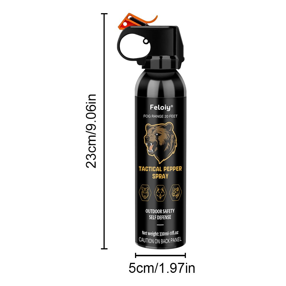 20 Feet Bear Deterrent Spray 11 Oz Camping Hiking Self Defense Pepper Gel