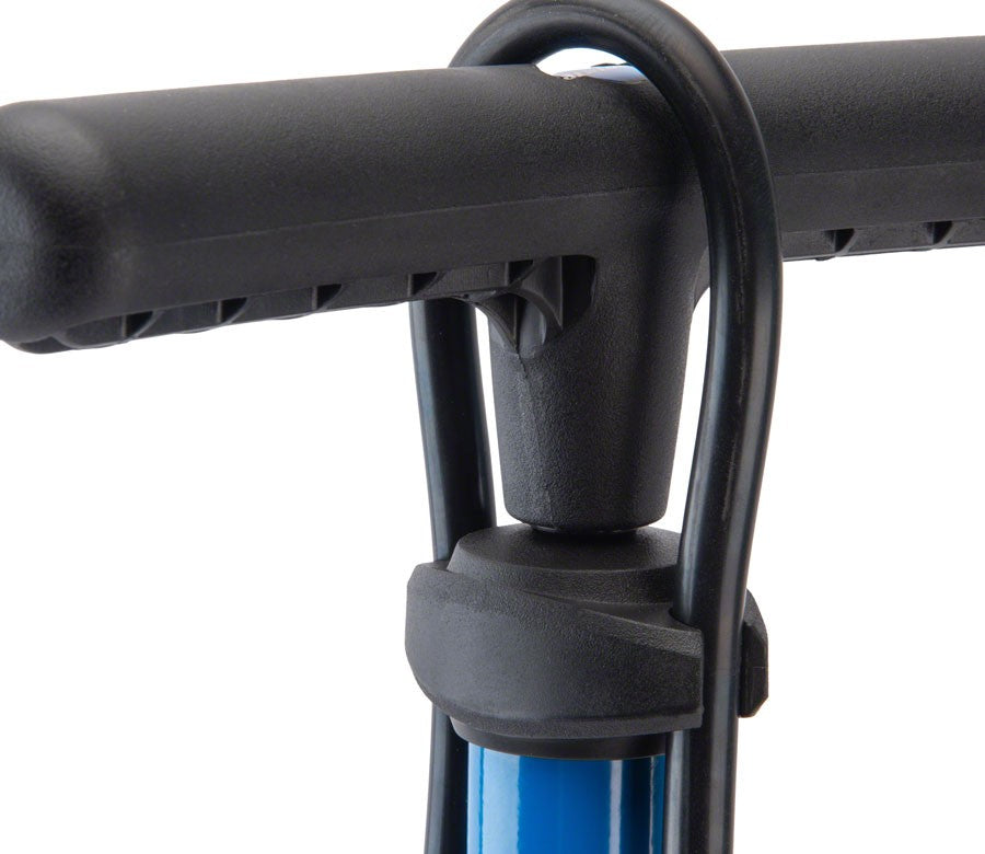 Floor Pump with Gauge 160 PSI for Bikes - Universal Presta & Schrader Compatibility - Blue