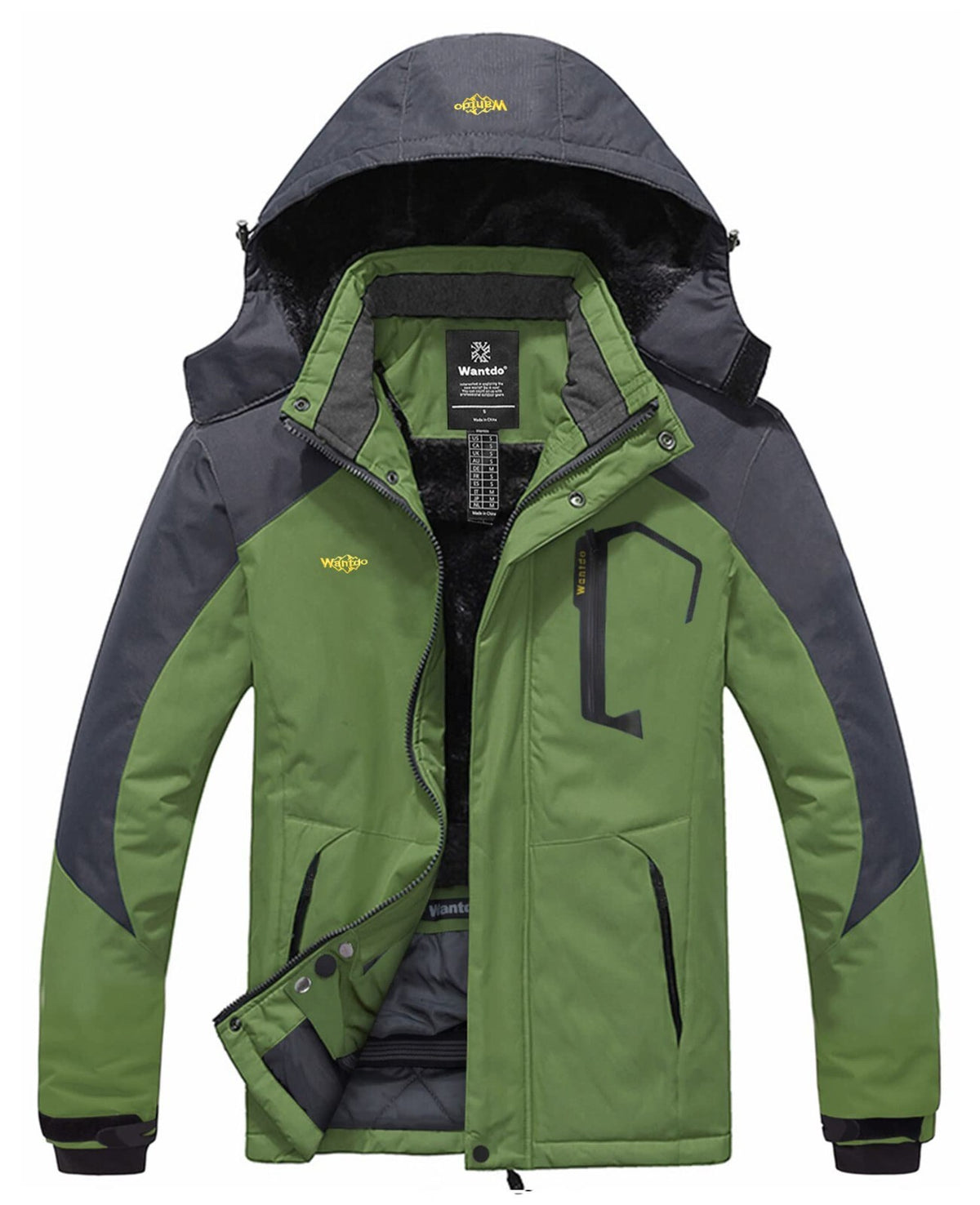 Men's Waterproof Winter Jacket - Warm Ski & Snowboarding Coat with Hood