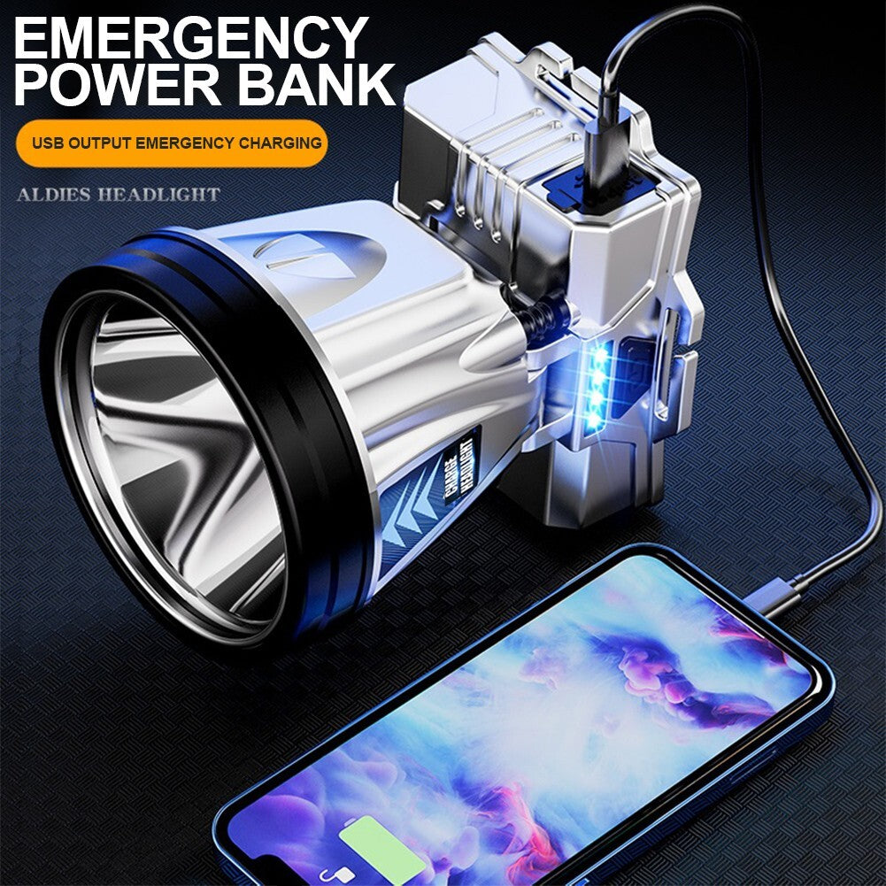 90000 Lumen Rechargeable Headlamp with 40 LED Long-Range Light