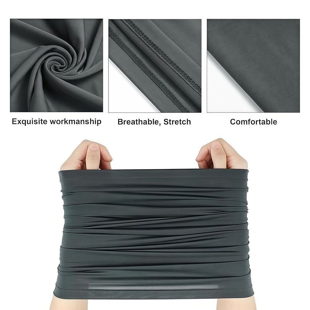 Summer UV Protection Neck Gaiter Face Mask Bandana 6 Pack Breathable Scarf