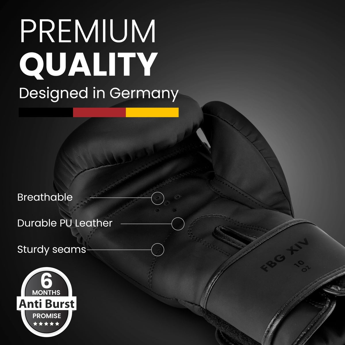 Boxing Gloves 16 oz for MMA Kickboxing & Training - Maximum Support & Ventilation