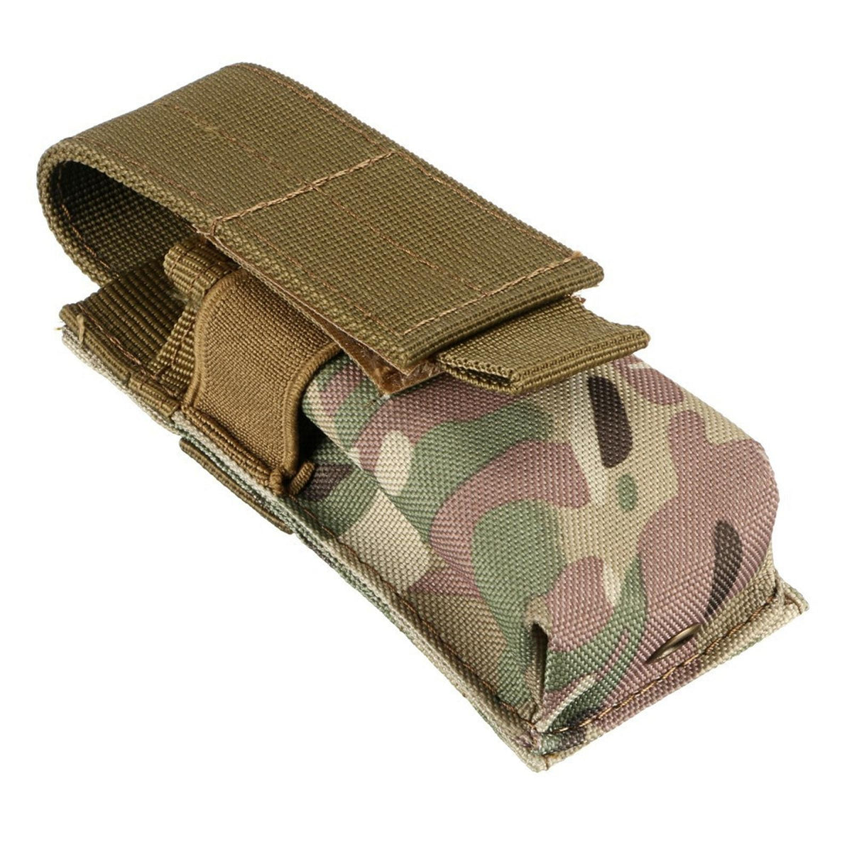 Tactical Molle Flashlight Holder Holster Pouch for Belt or Backpack