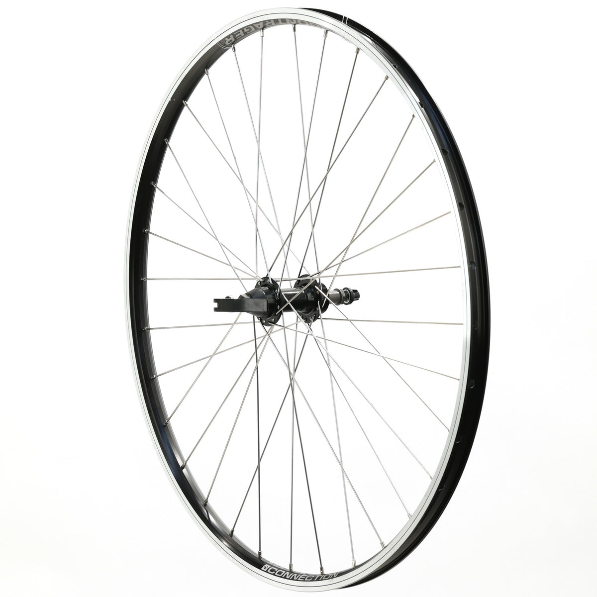 700c Bicycle Rear Wheel - Double Wall Aluminum Rim, Quick-Release, 135mm Spacing