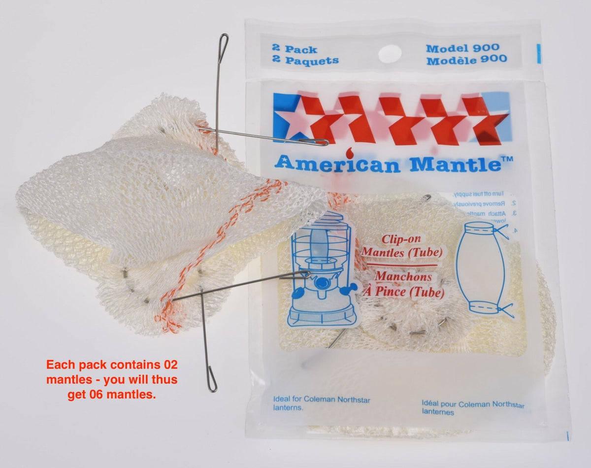 95 Style Clip-On Mantles for Northstar Lanterns - Pack of 6