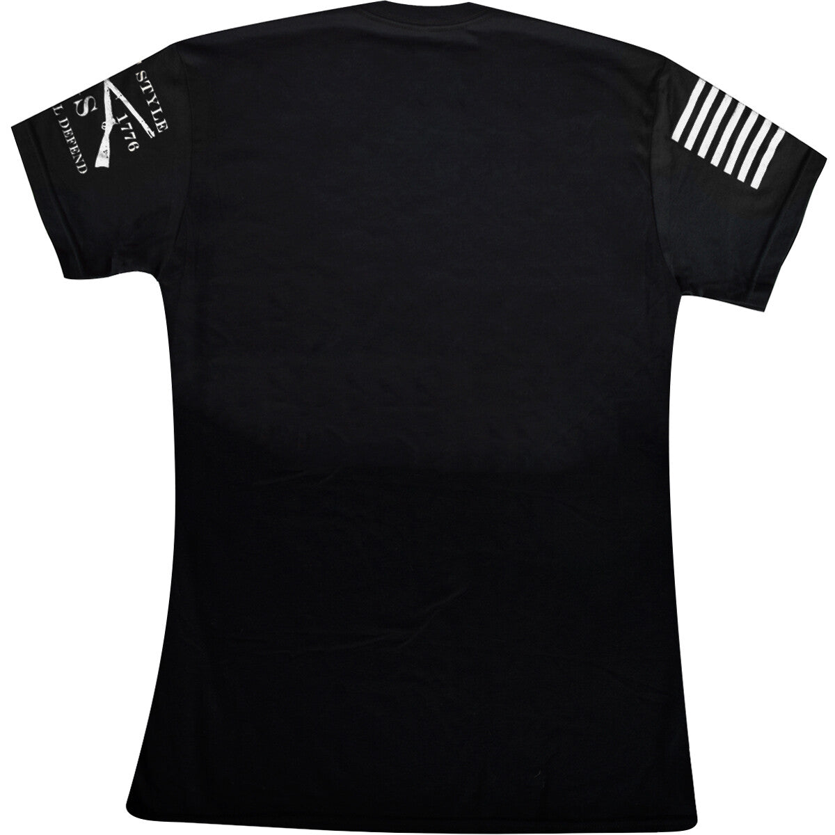 Men's Black T-Shirt with Red Line Crest - Athletic Casual Top