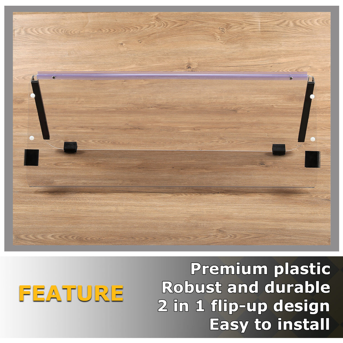 Fold Down Golf Cart Windshield for Yamaha G2 G9 1985-1995 - Clear Plastic Windscreen