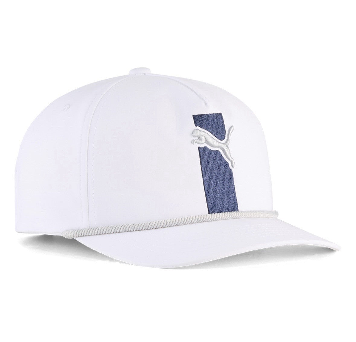 Golf Snapback Hat Cap - White, PUMA Block Rope 2026
