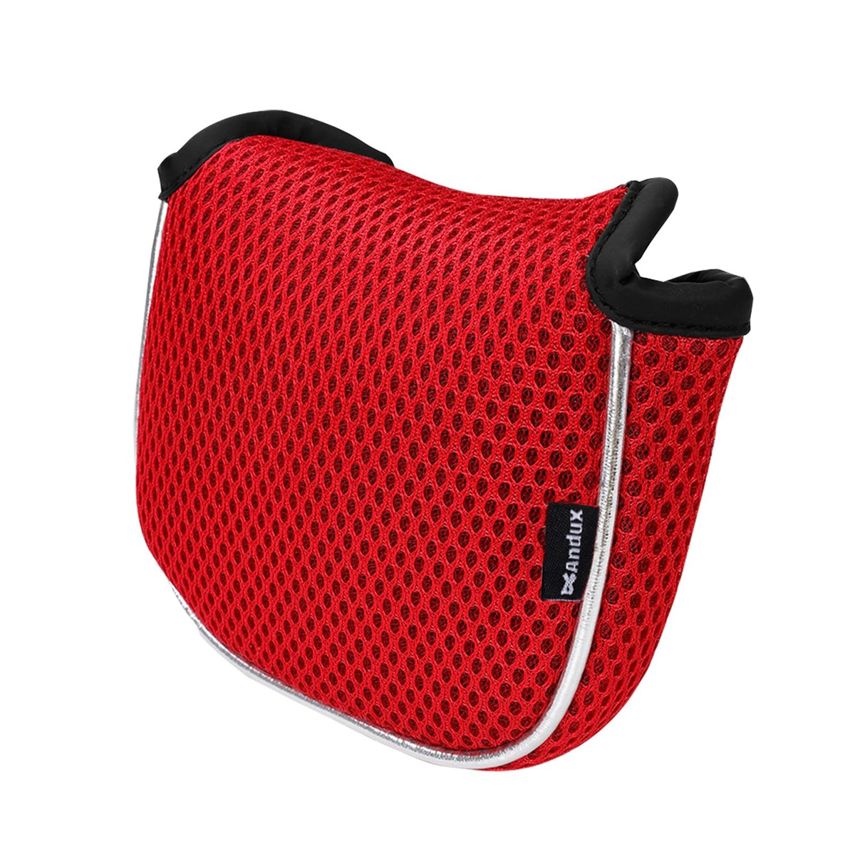 Golf Putter Head Cover Square for Low Center Shaft, Red - Protect & Identify Clubs