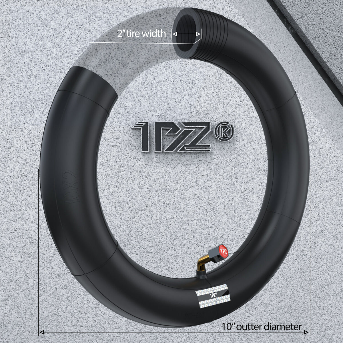 2 Pack 10x2 Inner Tubes for Electric Scooters and Bikes - Fits 10x2, 10x2.125 & 10x2.5 Tires