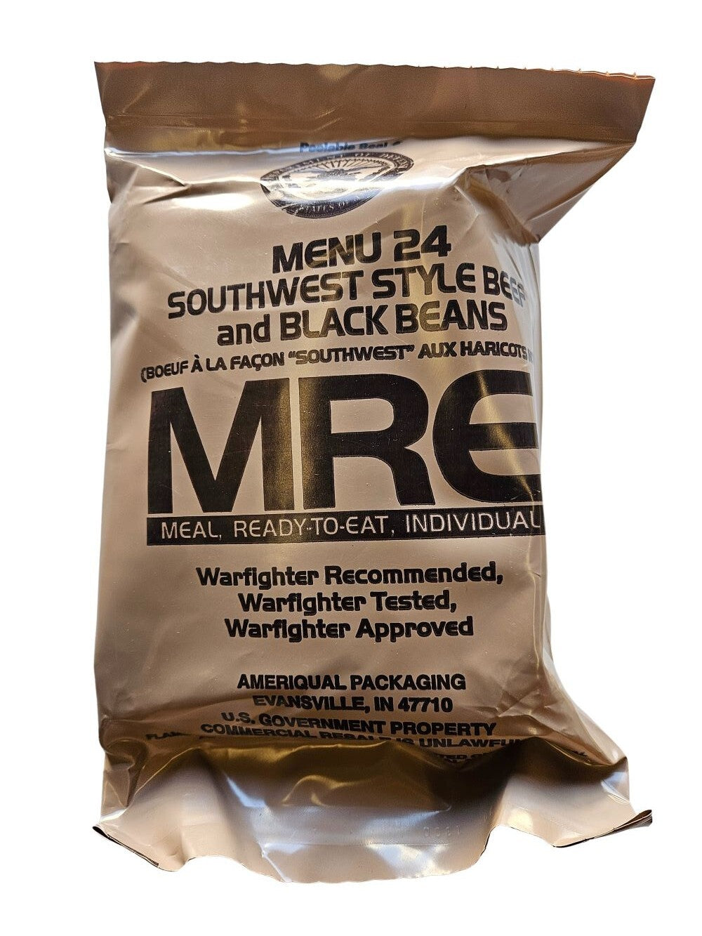 2024-2025 US Military MRE Meal Ready to Eat Assorted Menu Options