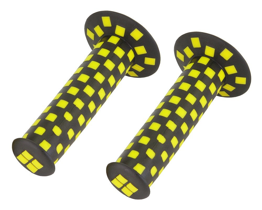 BMX Checker Style Bicycle Handlebar Grips - Multiple Colors, 7/8"