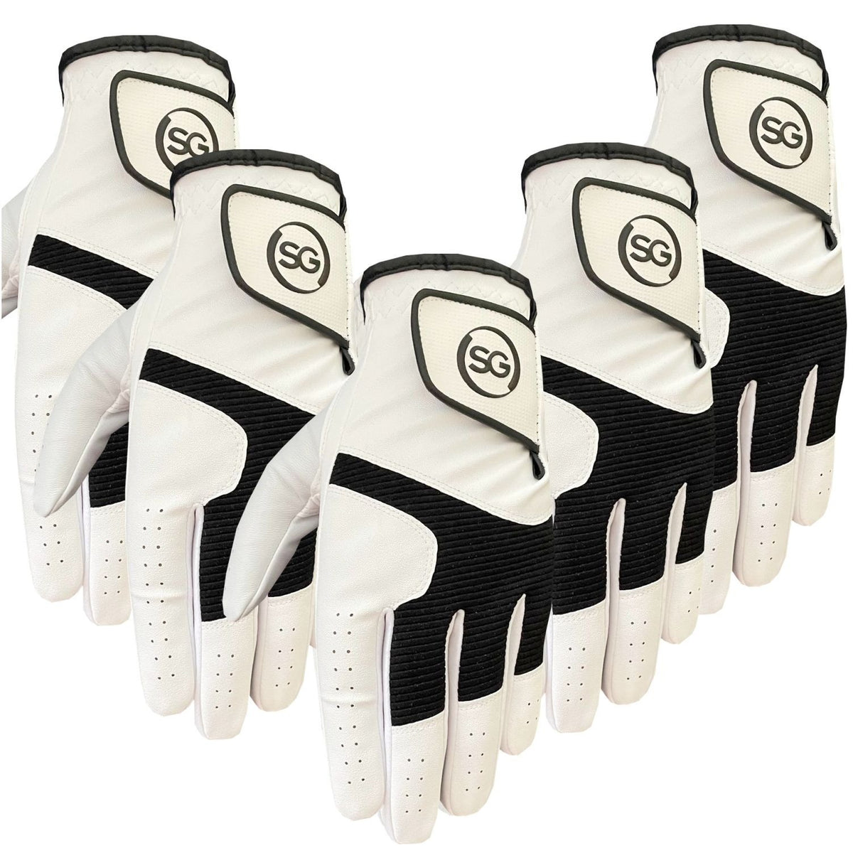 All Weather Golf Gloves Pack - Leather Palm & Breathable Fit