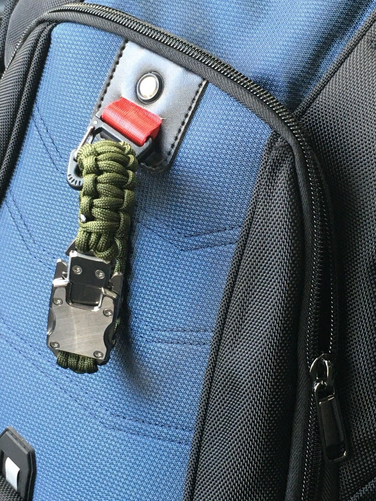 Paracord Survival Bracelet with Knife - Tactical Emergency Gear, Olive Green