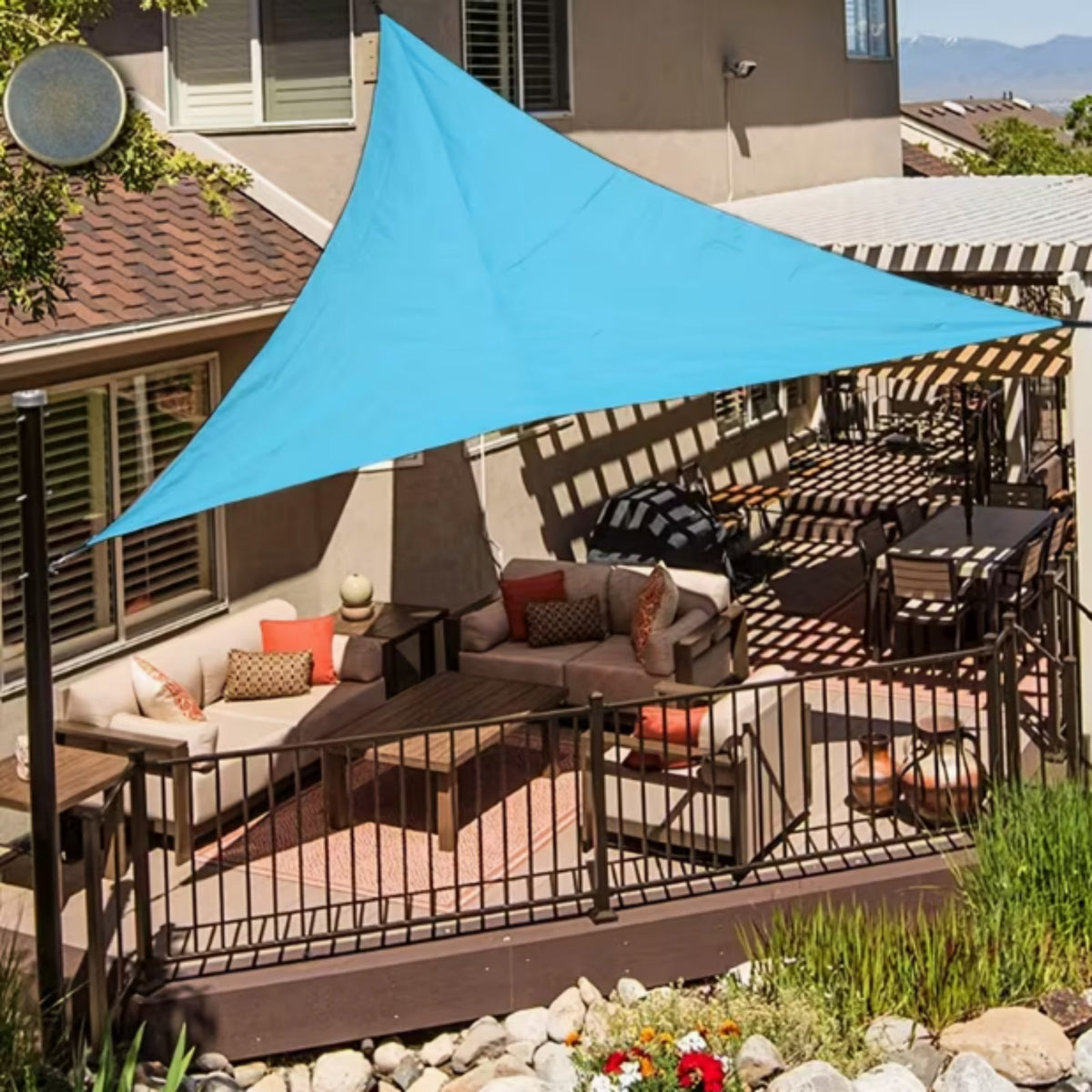Waterproof Camping Tarp Shelter Rain Fly 10x10 ft for Outdoor Use