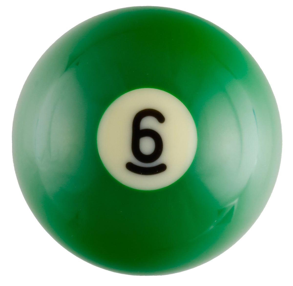 SRS #6 Replacement 2-1/4 In Pool Ball - Solid Green, Polyester Resin