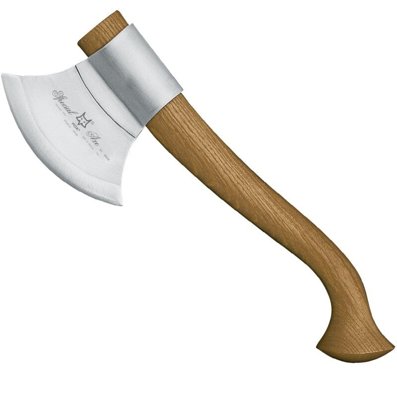 Fox Knives Scout Trekking Axe with Leather Sheath - Wood Handle, Italy