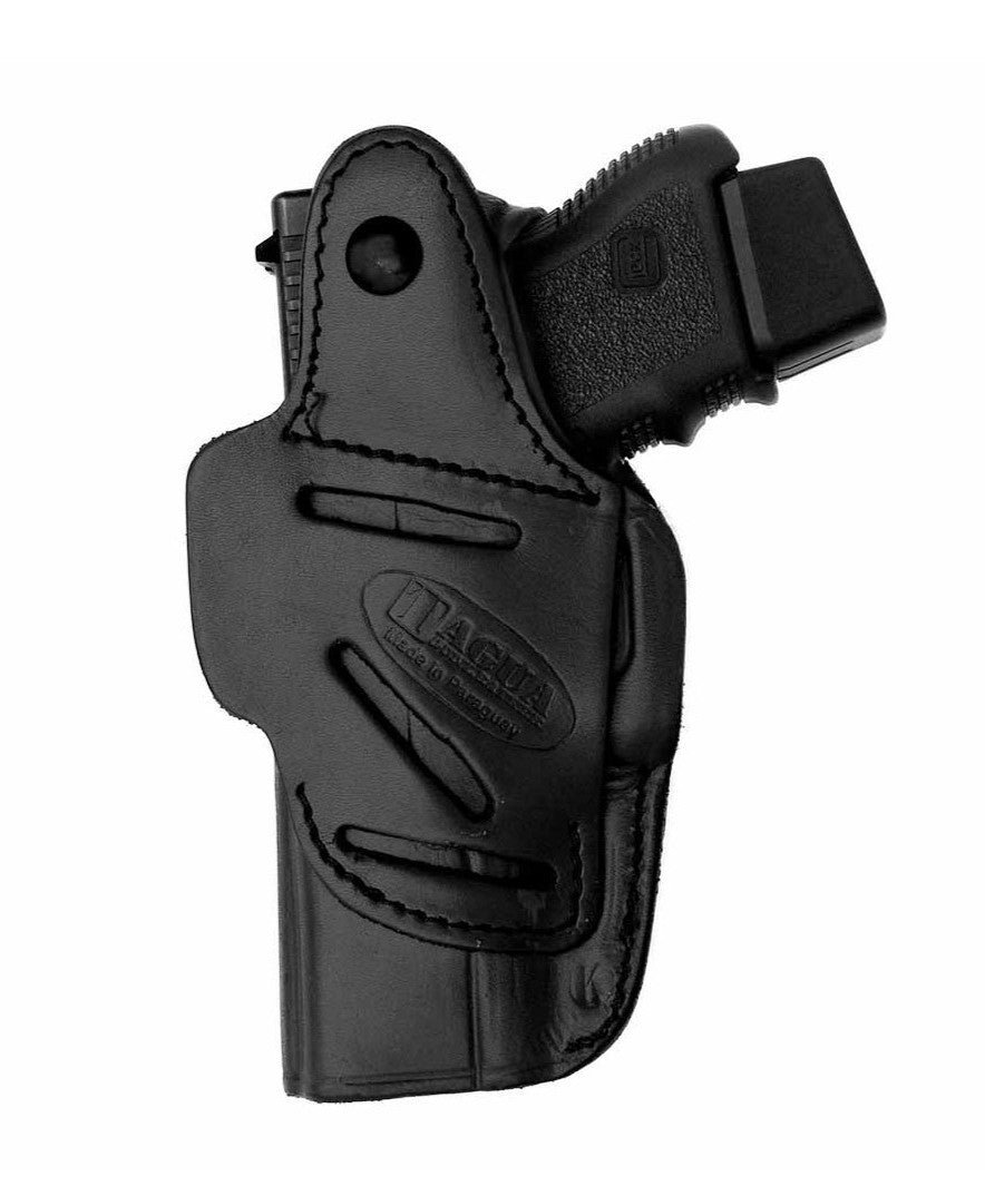 Right Hand Leather 4-in-1 Concealed Carry Holster for Multiple Gun Models