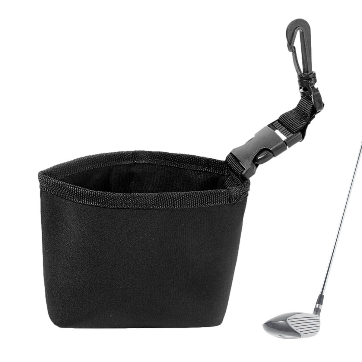 Portable Golf Ball & Club Cleaning Bag with Lanyard - Lightweight & Durable