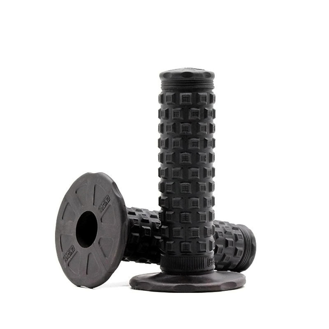 Dirt Bike Motorcycle Handlebar Grips - Pillow Top Style, Textured Rubber, 1 Pair
