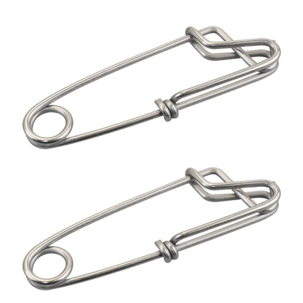 Stainless Steel Long Line Fishing Snap Clips - Tuna, Shark, Crab Hooks - Corrosion-Resistant