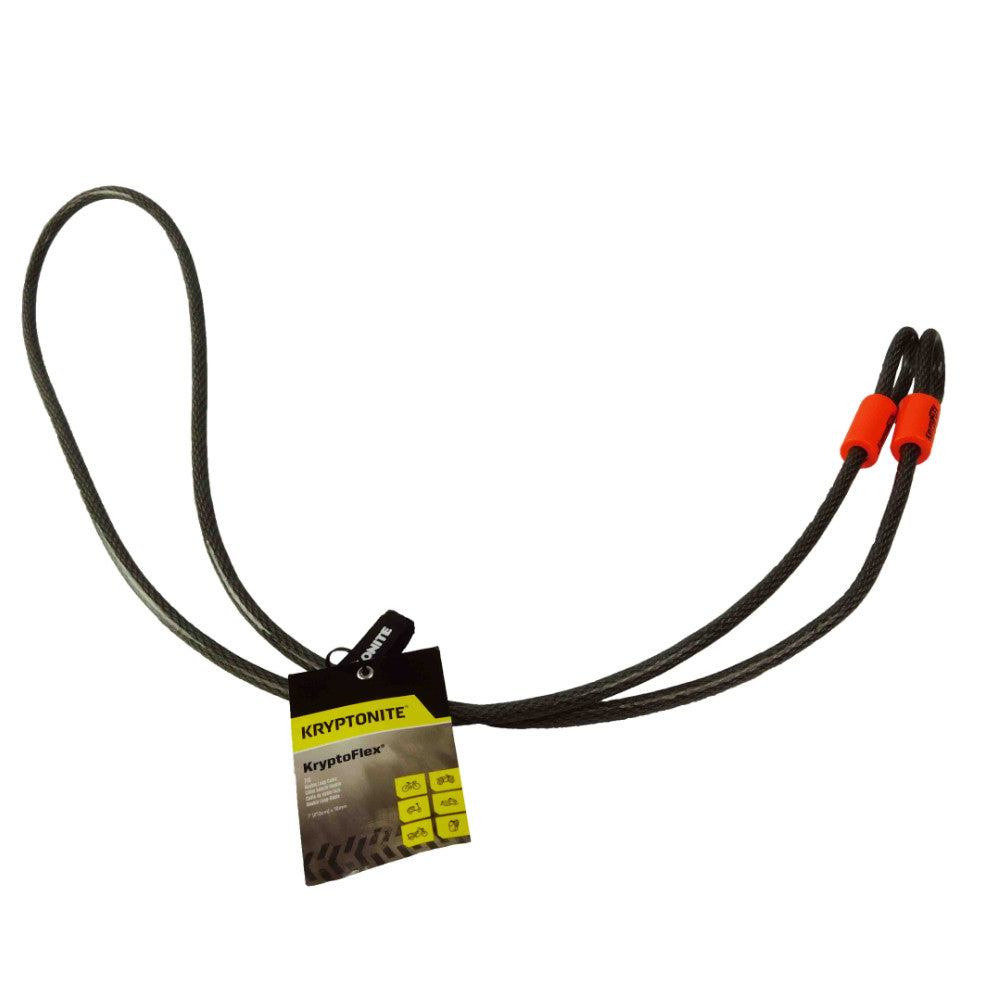 Kryptonite KryptoFlex 410 Double Loop Cable for Bike Locks, 4 ft, 10mm Braided Steel
