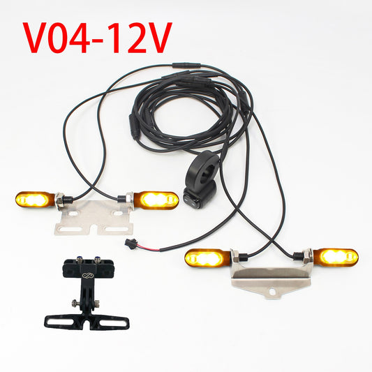 Electric Bicycle Turn Signal Light Kit Waterproof Front & Rear Indicators