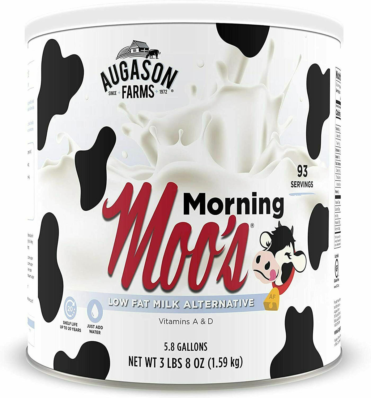 Low Fat Non-Dairy Milk Alternative Powder 3.5 lbs - Long Shelf Life