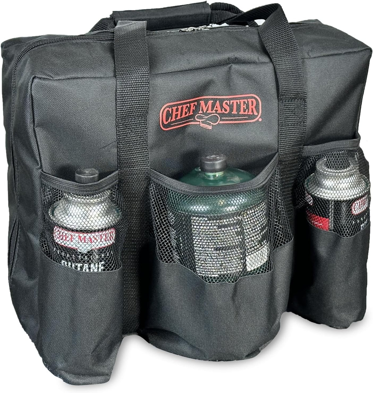 Camping Stove Carry Bag with Multiple Pockets for Fuel Canisters
