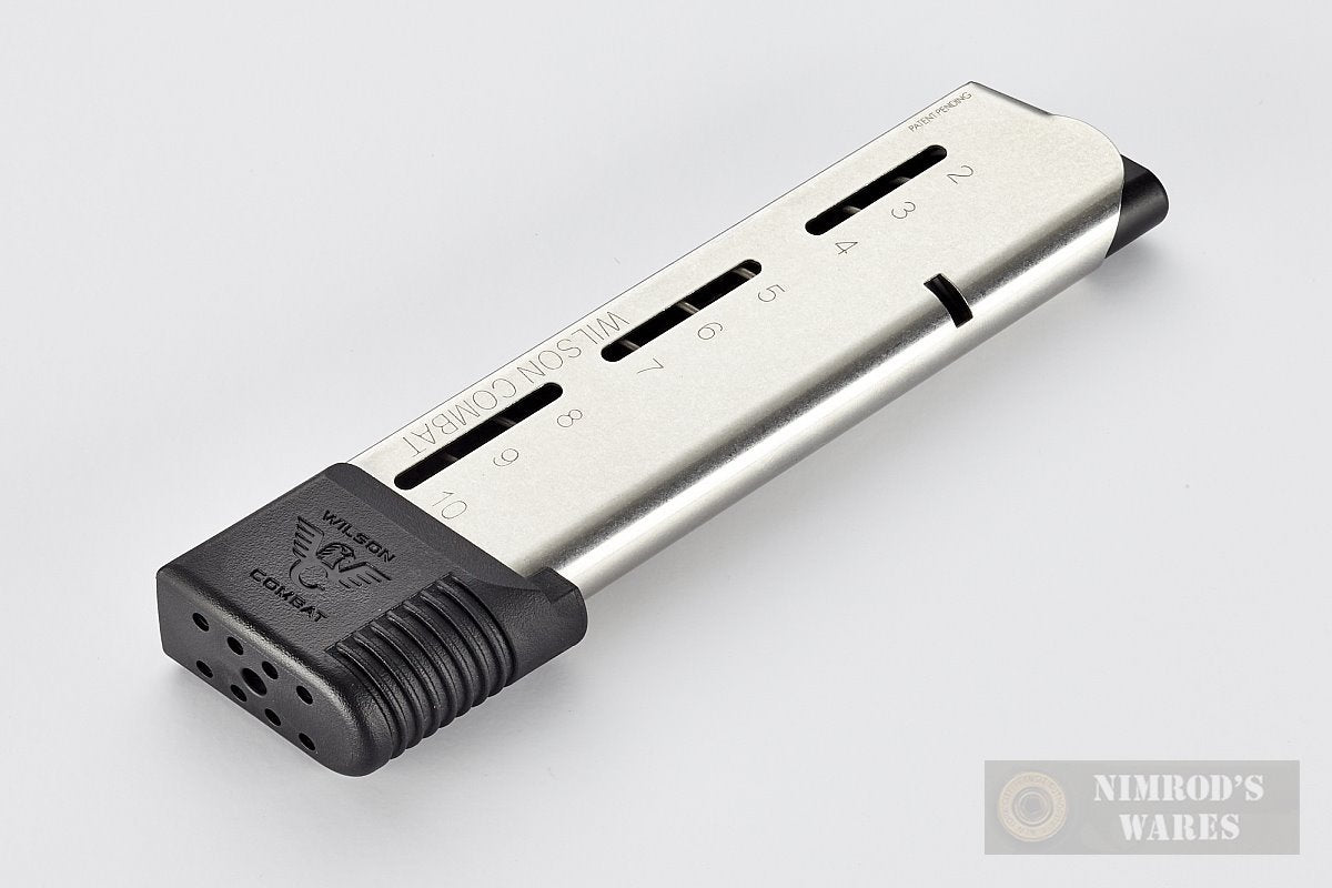 Wilson Combat 1911 .45 ACP 10-Round Railed Magazine - Stainless Steel