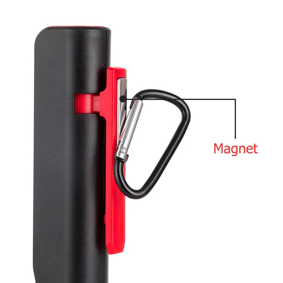 Rechargeable COB LED Work Light with Magnetic Clip & Pen Design