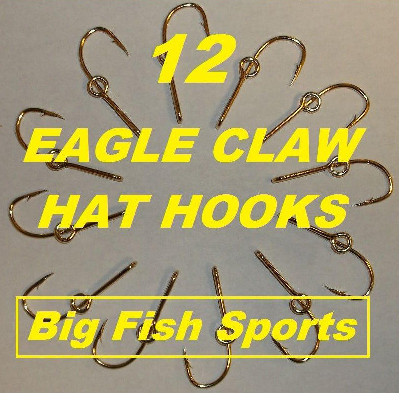 Gold Plated Hat Pins & Tie Clasp Clips - Eagle Claw Fishing Accessories