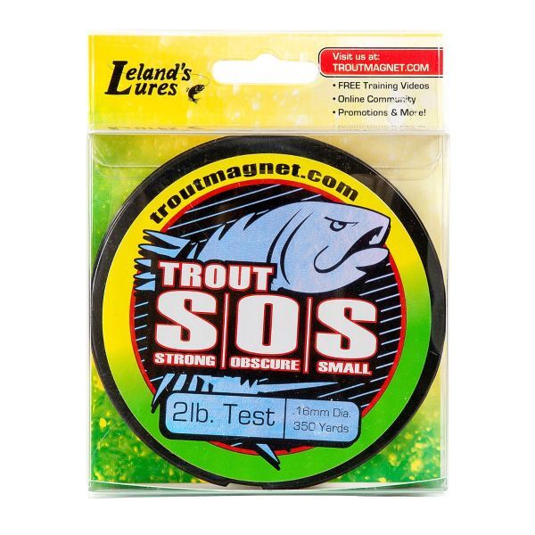 Trout S.O.S. Green Fishing Line - Monofilament, Multiple Pound Options