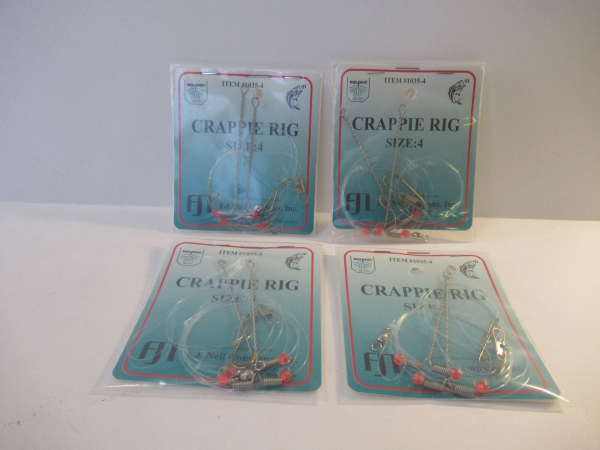Crappie Panfish Fishing Rig Set - High Low Dropper Rigs for Freshwater Fish
