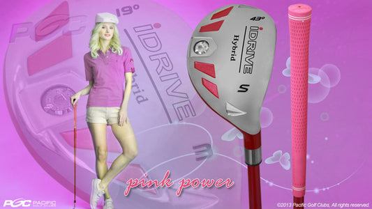 Petite Women’s Hybrid Sand Wedge Golf Club with Graphite Shaft & Pink Grip