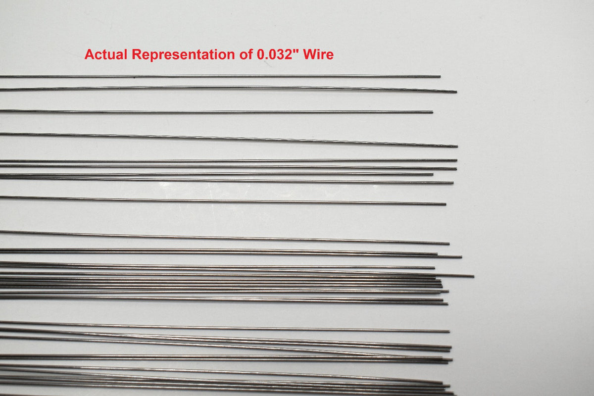 100 Pieces Stainless Steel Straight Lure Shaft Wire Form 0.032" X 14