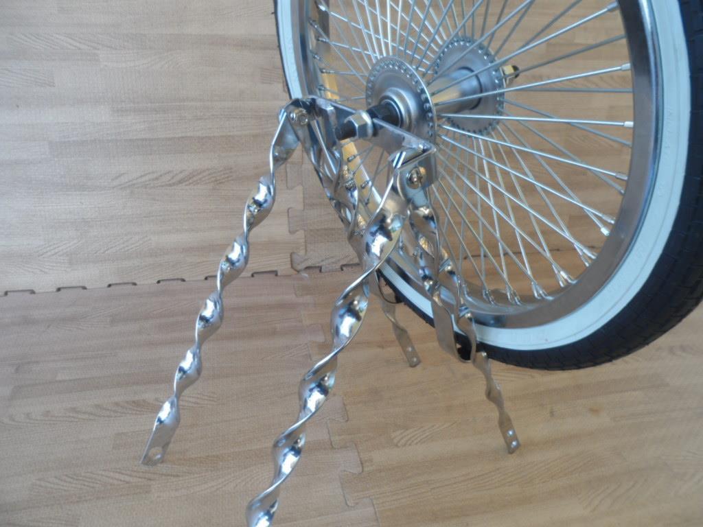 20-Inch Lowrider Bicycle Wheel and Tire Kit with 16-Inch Spare White Wall