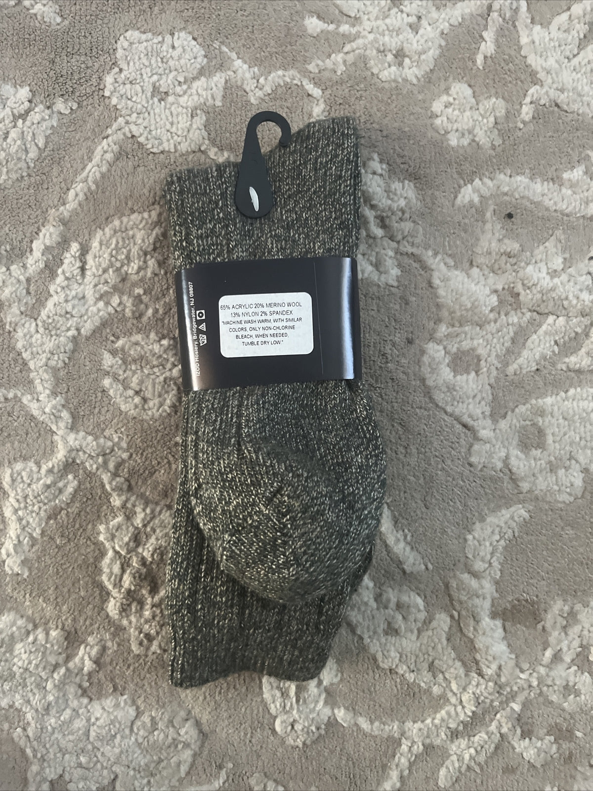 Merino Wool Socks for Outdoors - 6-12 Size, 1 Pair