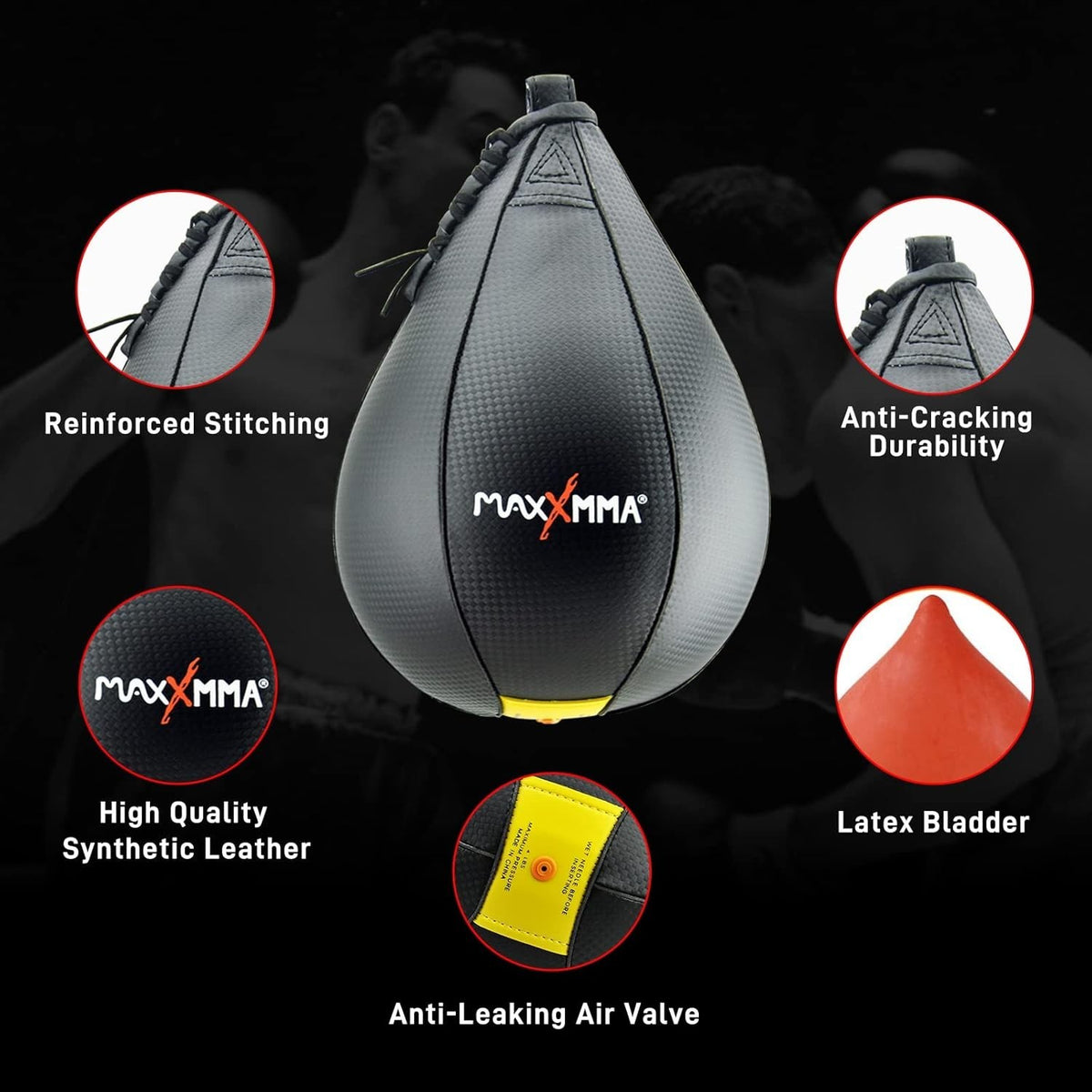 Large Speed Bag 10x7 Inches for Boxing MMA Fitness Training