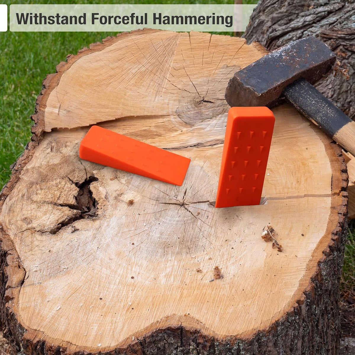 Tree Felling Wedges Set - 4 Pack Heavy-Duty Wood Splitting & Tree Cutting Tools