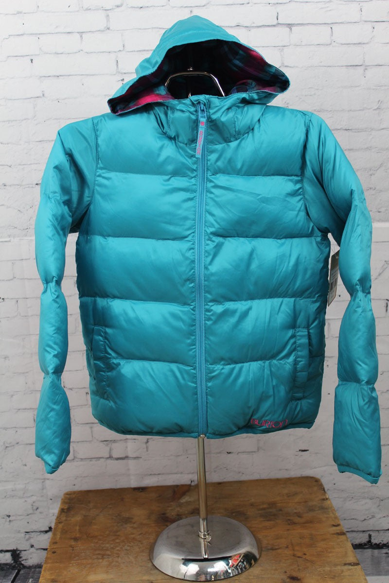 Girls Youth Hooded Insulator Jacket - Bohemian Teal, Medium