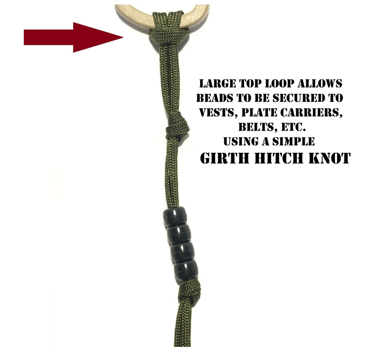 US Military Tactical Pace Count Beads for Land Navigation and Hiking