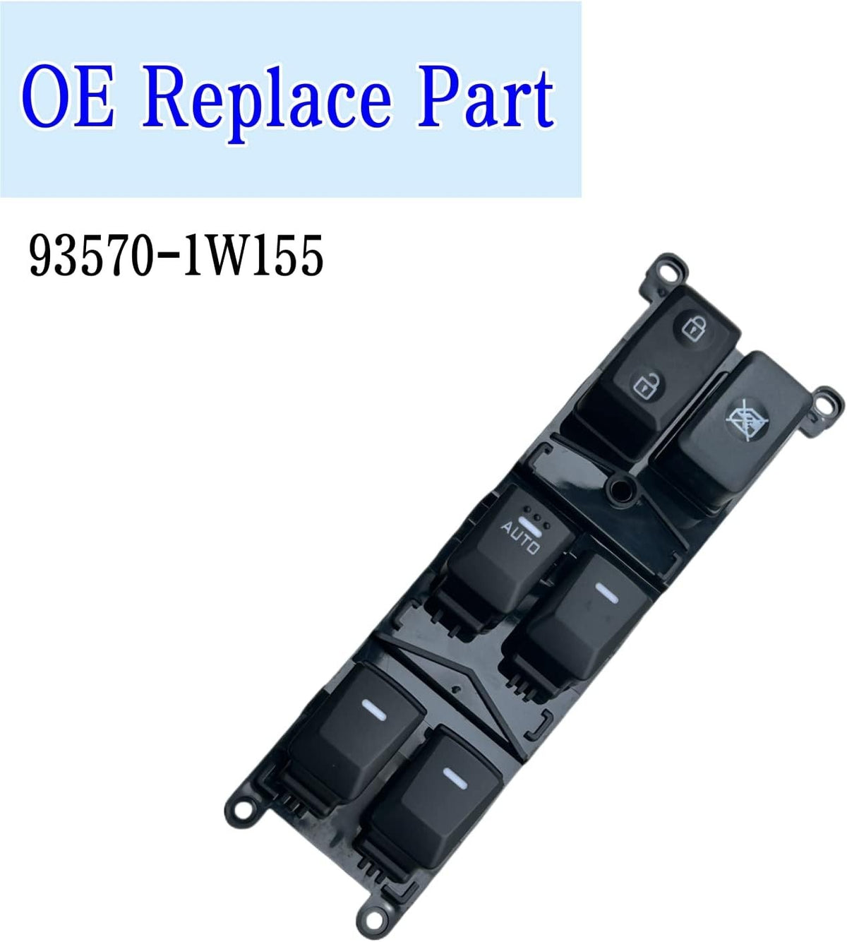 Power Window Master Switch Compatible with Kia Rio 2012-2015 Replacement